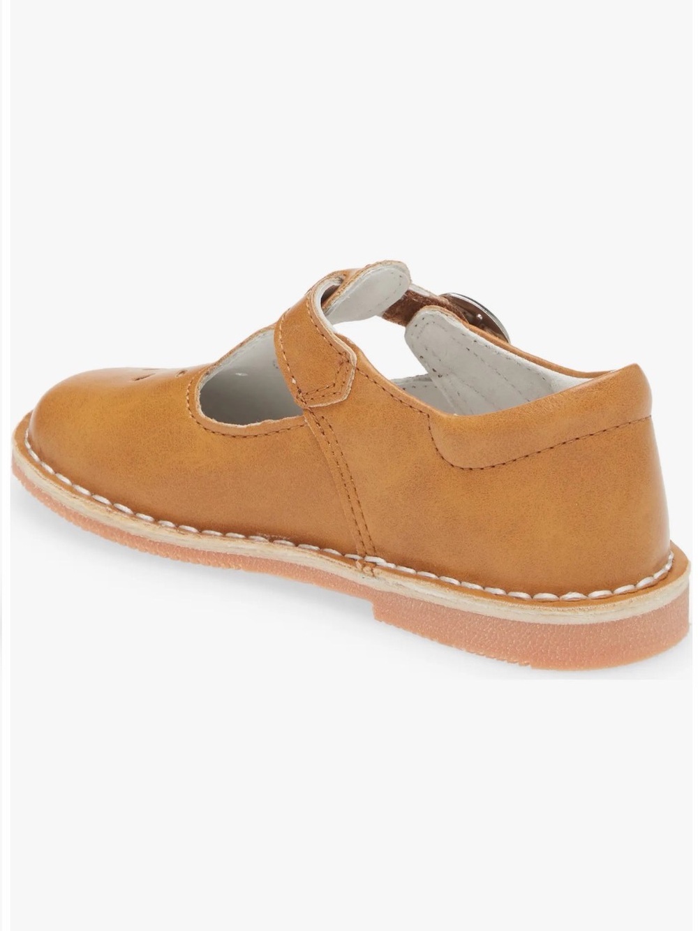 L’Amour Joy Classic T-Strap Mary Jane in Mustard - Picture 6 of 7